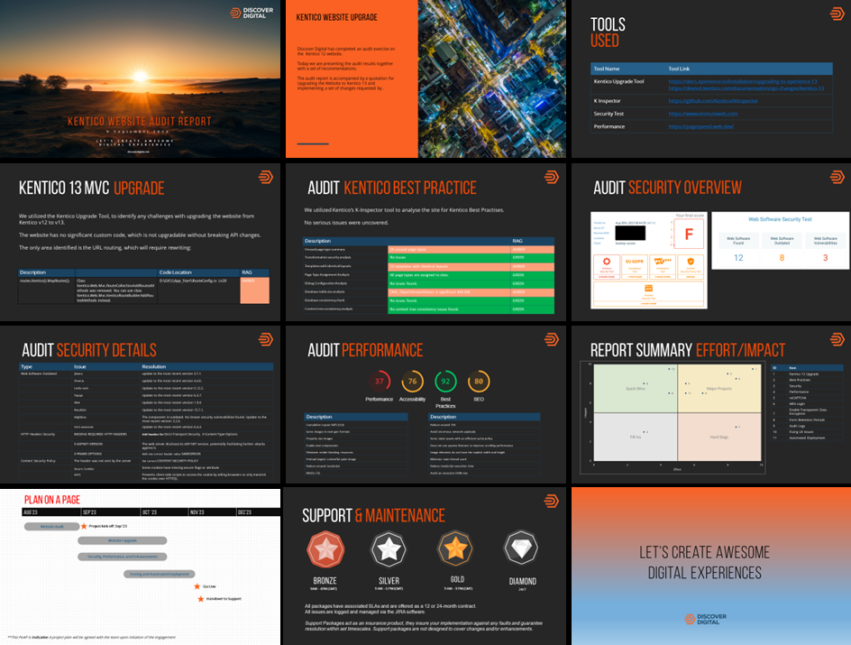 Generic Kentico v12 Website Audit Report